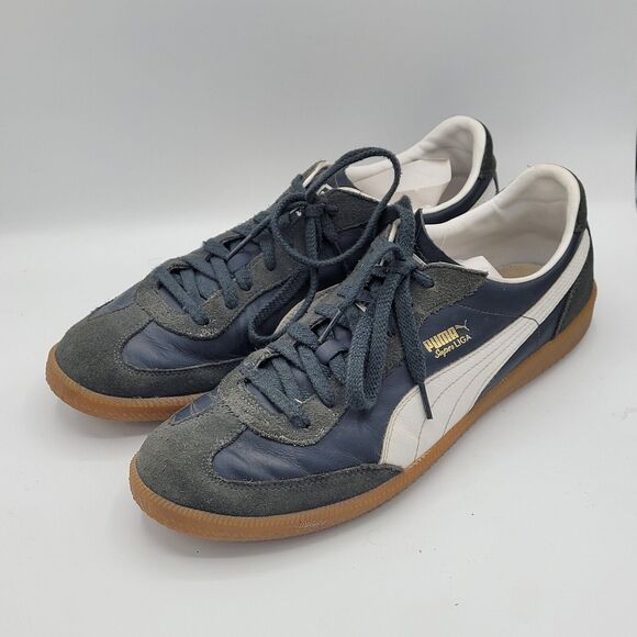 Puma Super Liga OG Retro Grey Suede Leather Men's Size 13 - Picture 1 of 9